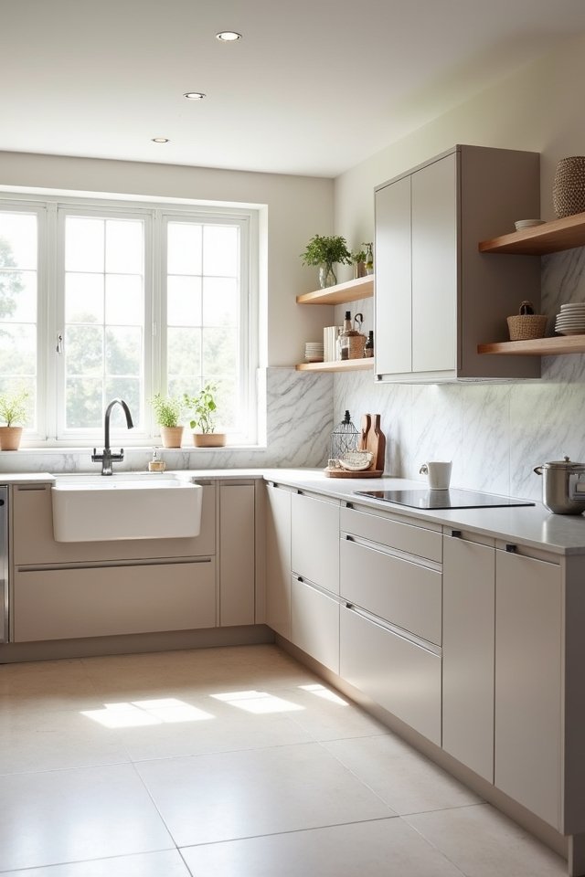 stylish minimalist kitchen elegance