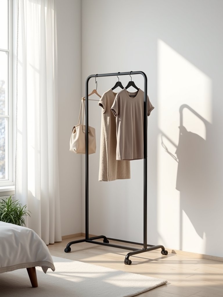 stylish minimalist metal rack