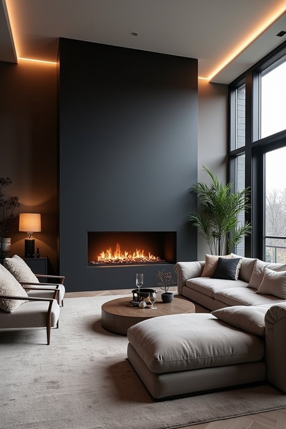 stylish modern fireplace designs