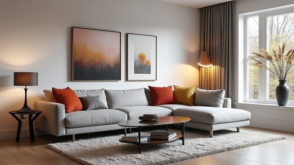 stylish modern living room sectionals
