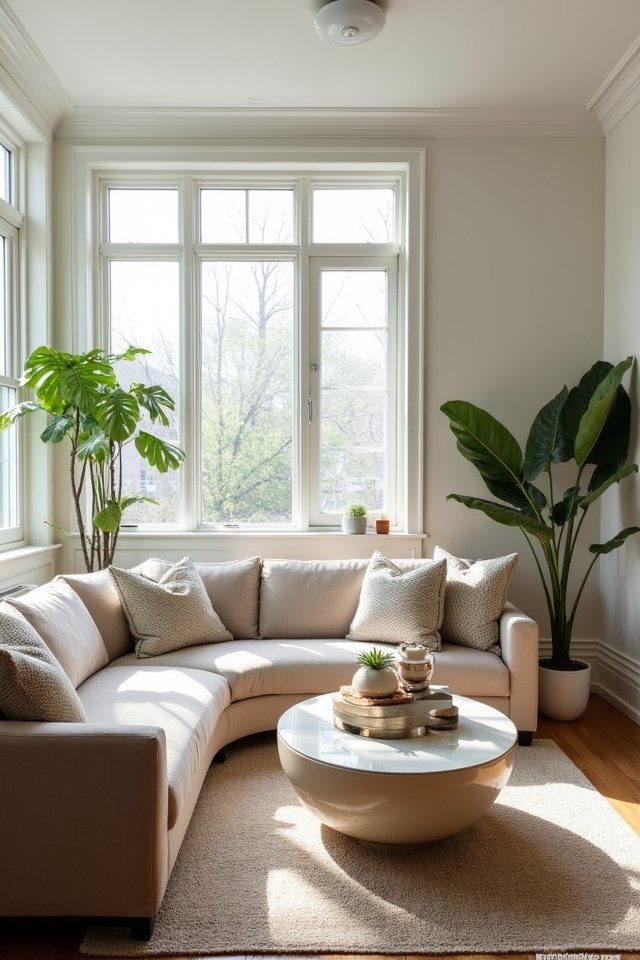 stylish modular curved sofa