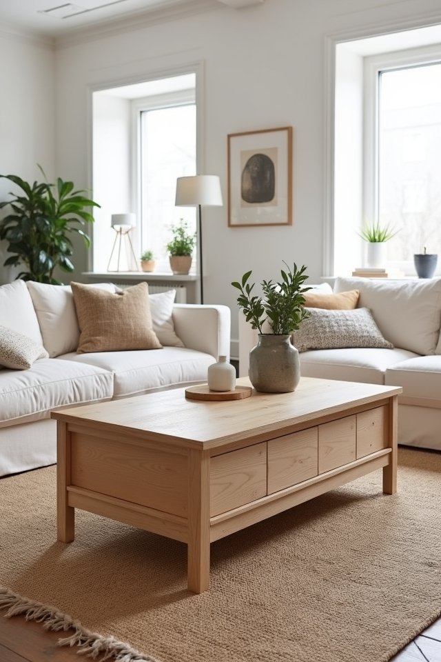 stylish multi functional storage table