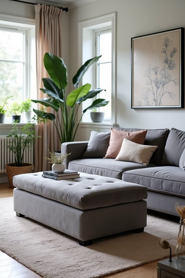 stylish multifunctional storage ottoman