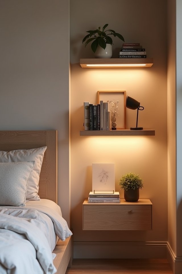 stylish nightstand replacement shelves