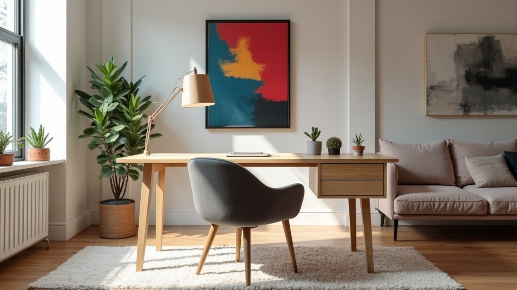 stylish office desk aesthetics