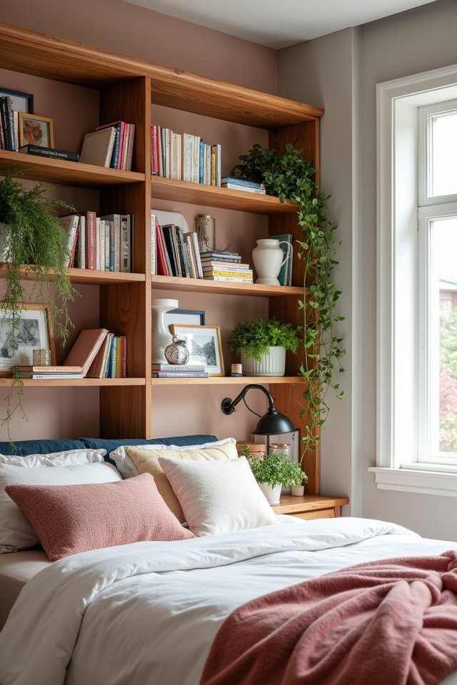 stylish open bookcase organization