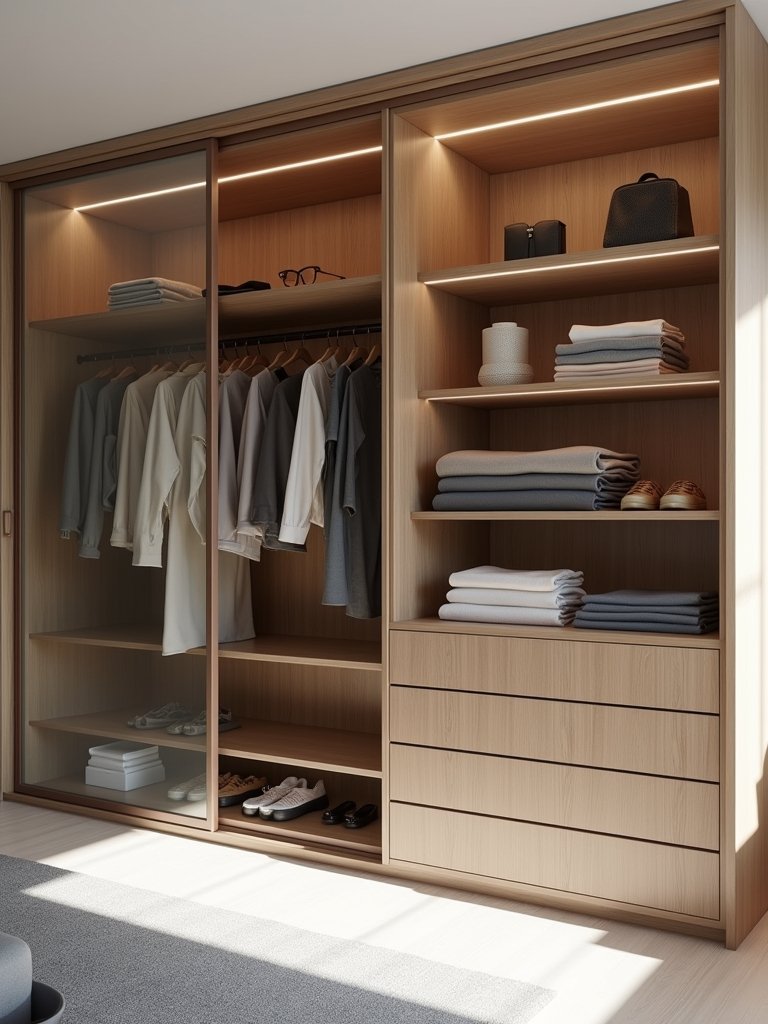 stylish open concept wardrobes