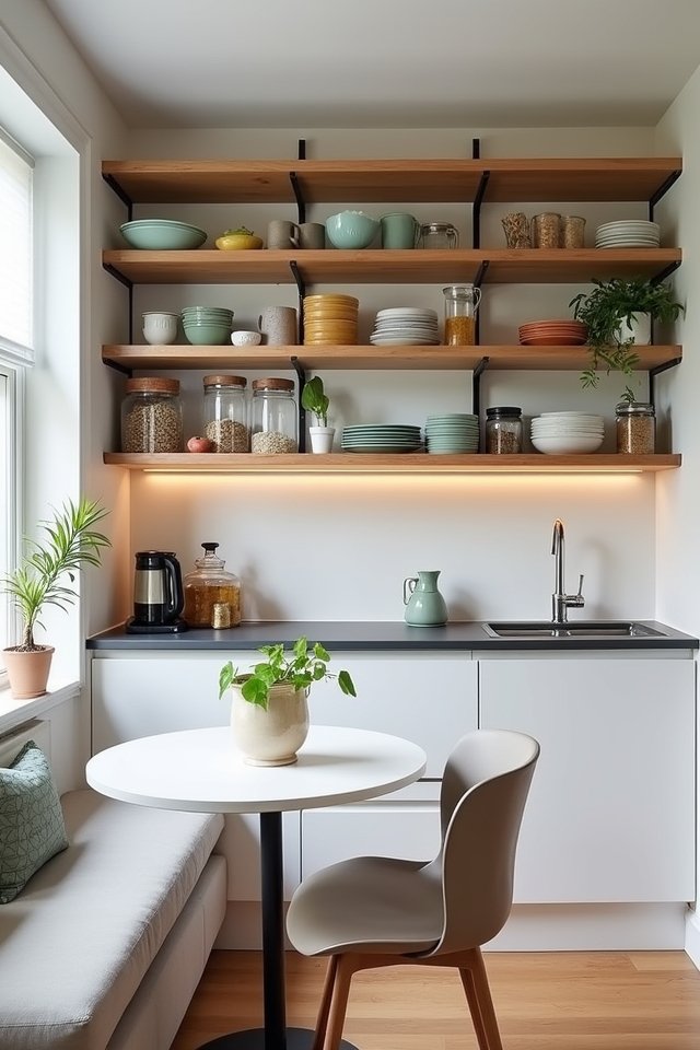 stylish open shelving benefits