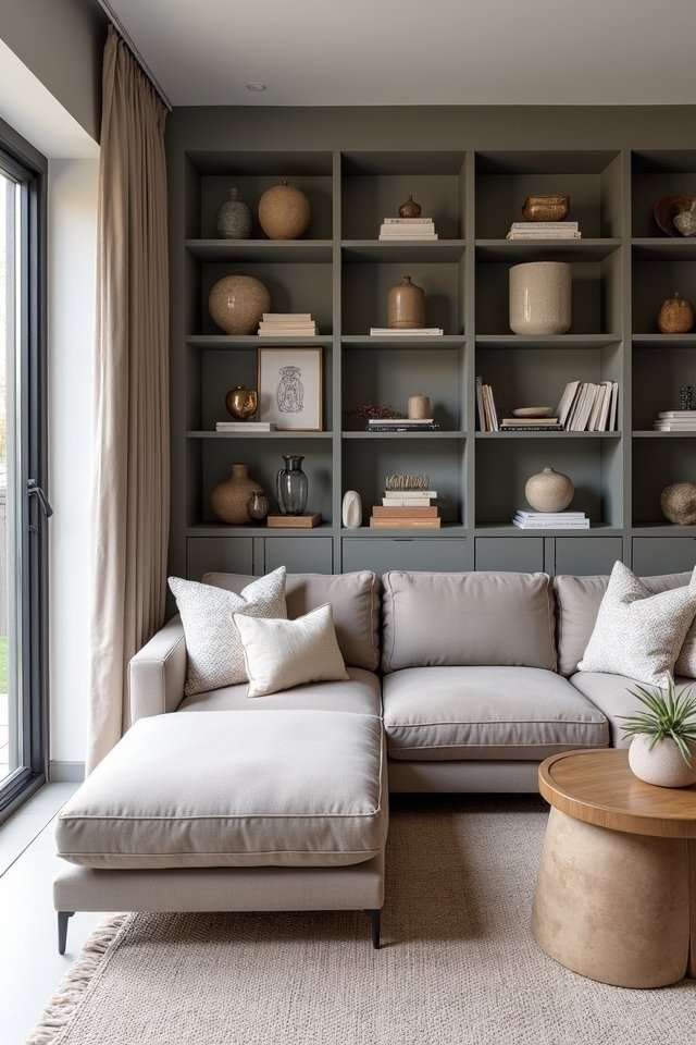 stylish open shelving decor