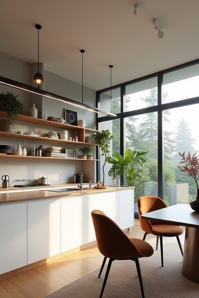 stylish open shelving decor