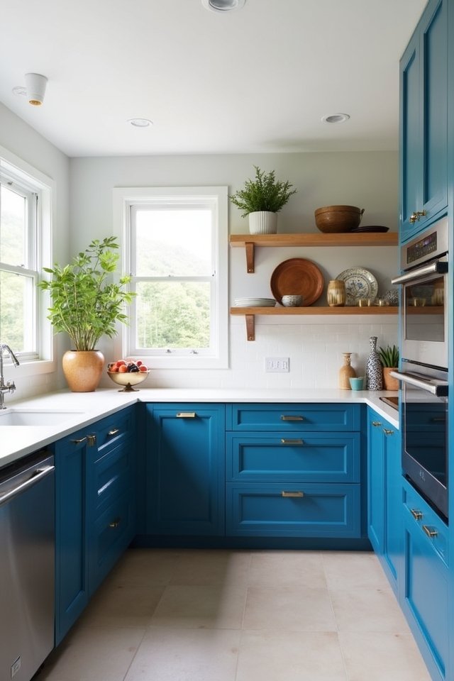 stylish open shelving design