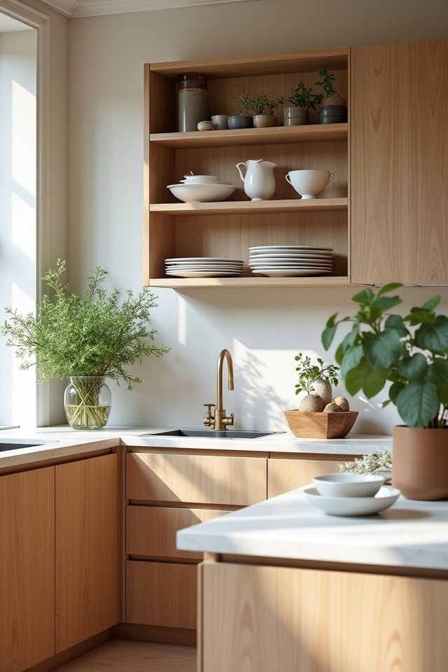 stylish open shelving elegance