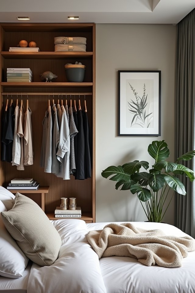 stylish open shelving solution