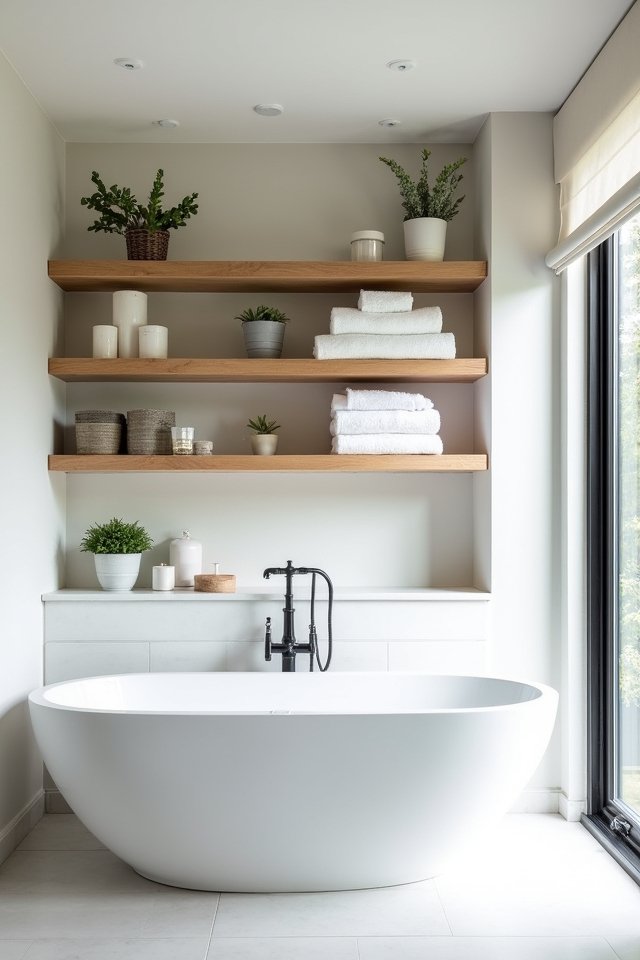 stylish open shelving solution