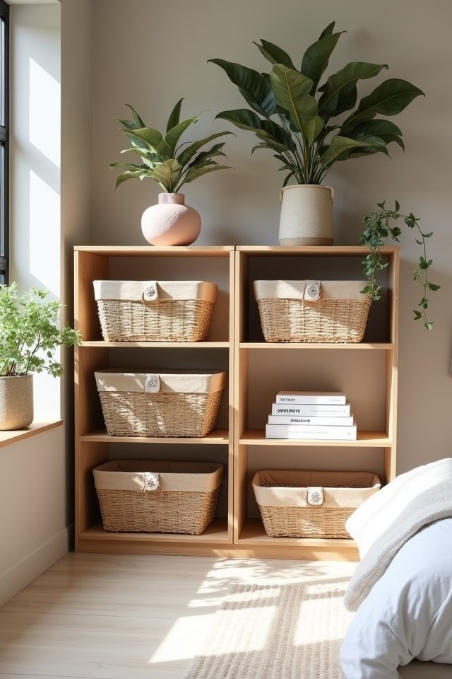 stylish open shelving unit