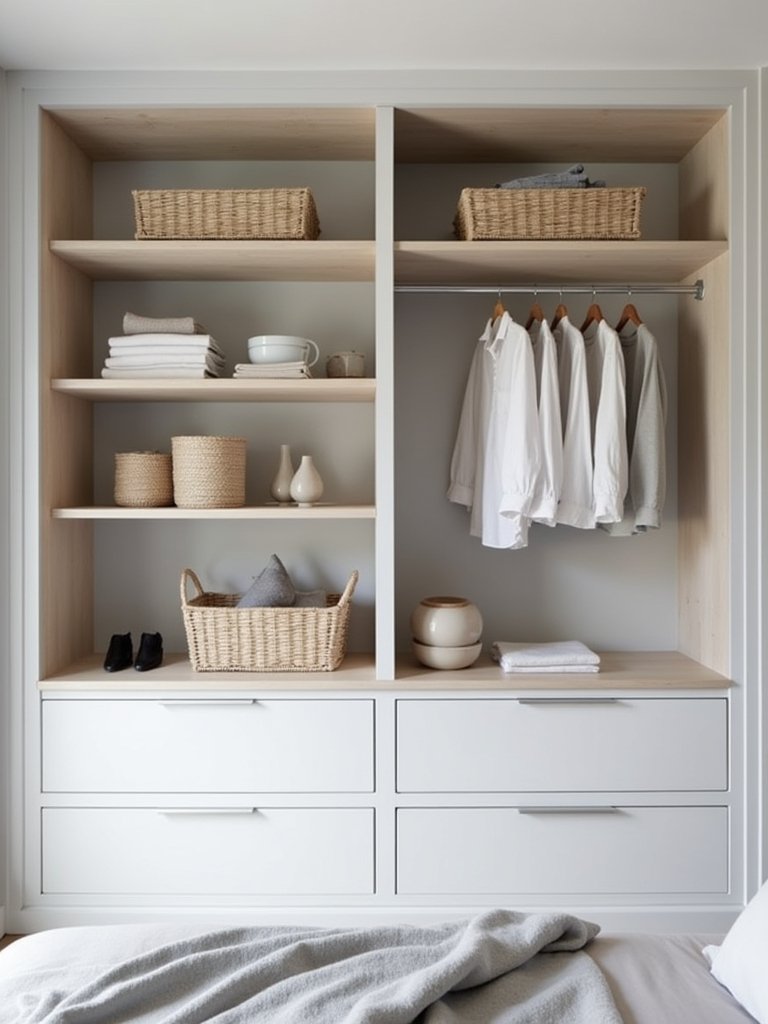 stylish open shelving unit