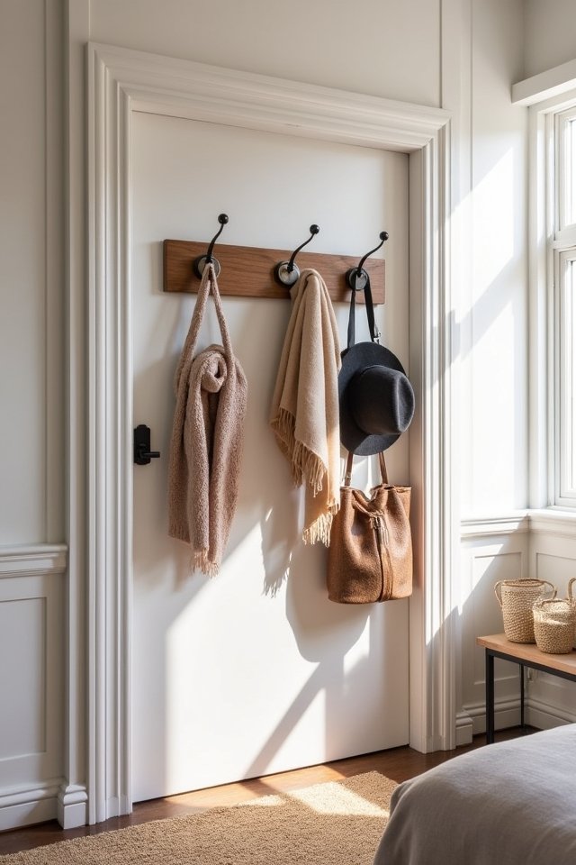 stylish organizational hooks added