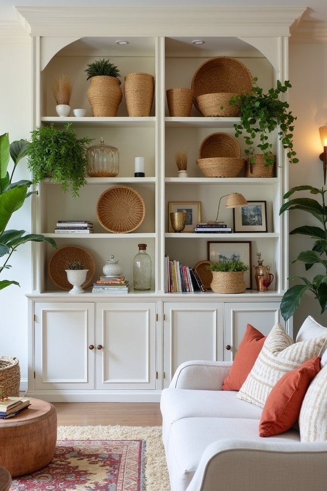 stylish organized decorative baskets