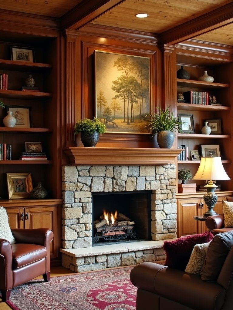 stylish organized living space