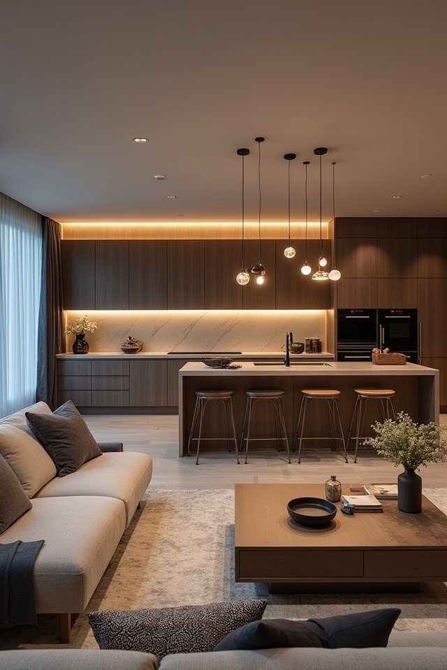 stylish pendant lighting accents