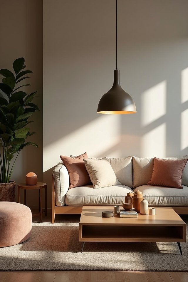 stylish pendant lighting centerpiece