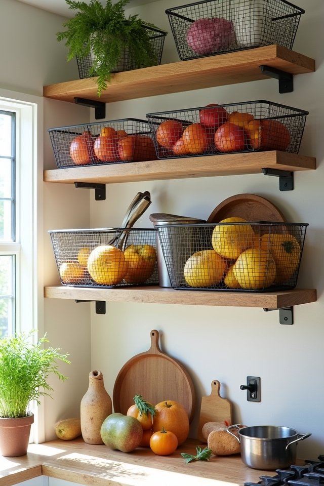 stylish practical wire baskets