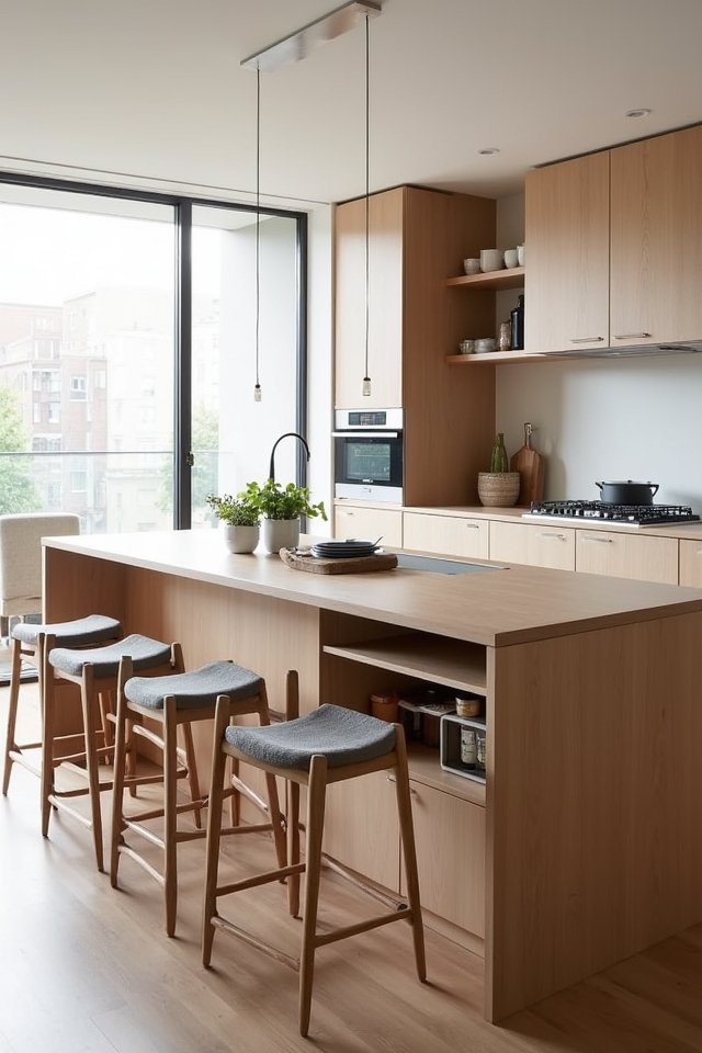 stylish scandinavian storage island