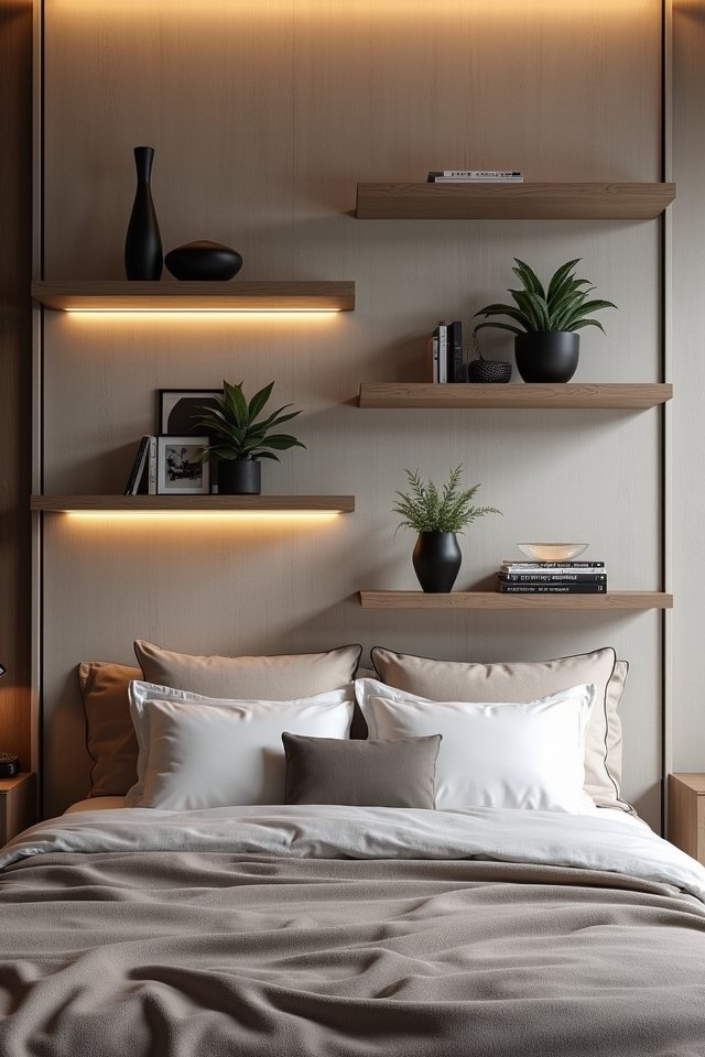 stylish showcase for decor