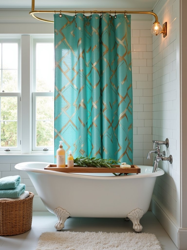 stylish shower curtain upgrade