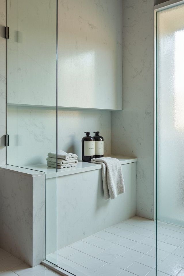 stylish shower storage solution