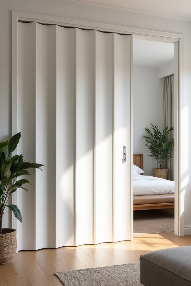 stylish space saving accordion doors