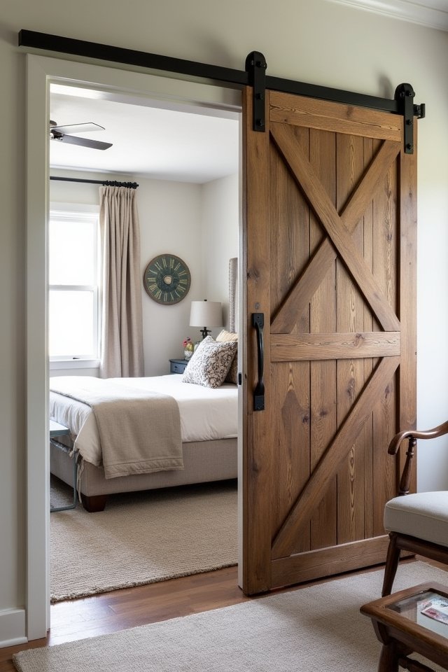 stylish space saving barn doors