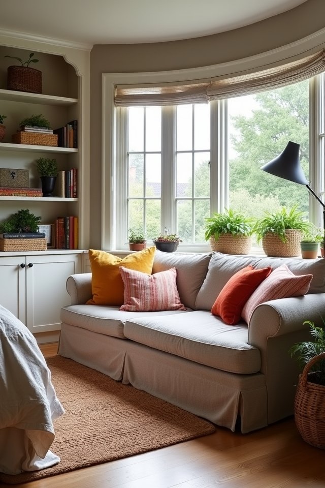 stylish space saving built ins