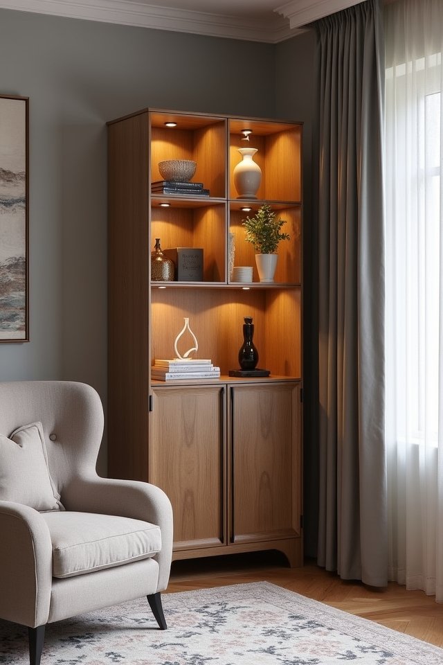 stylish space saving corner cabinets