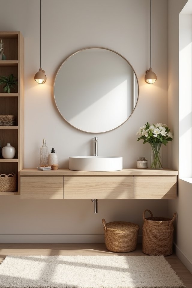 stylish space saving floating vanities