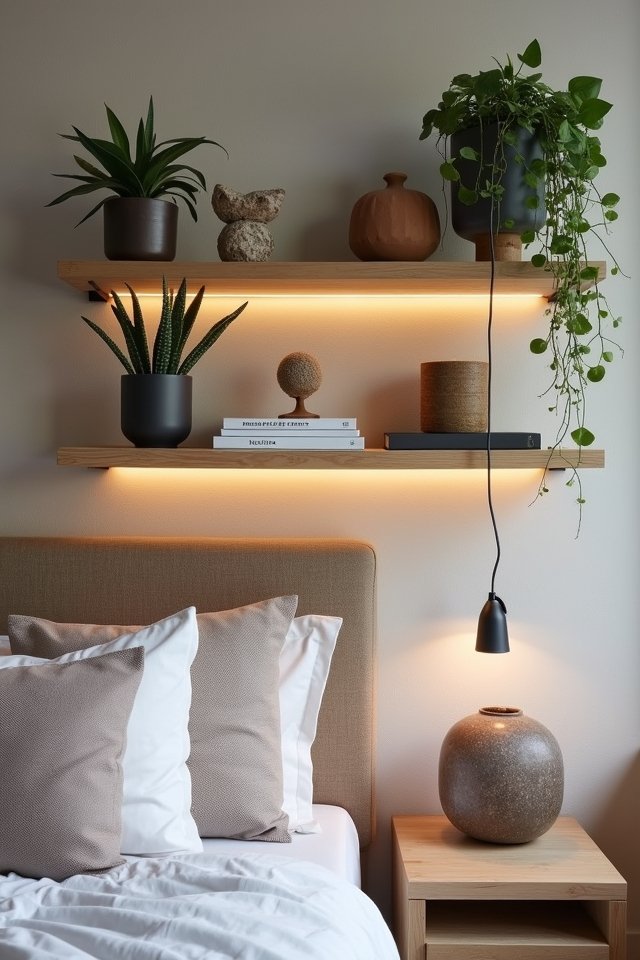 stylish space saving shelf display
