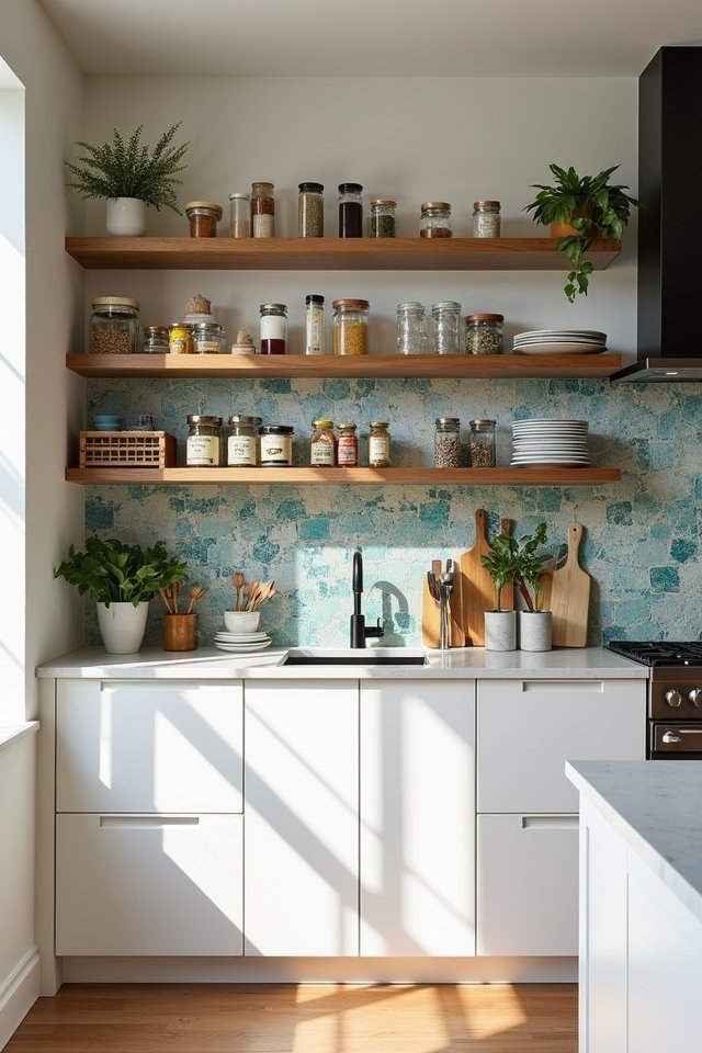 stylish storage backsplash ideas