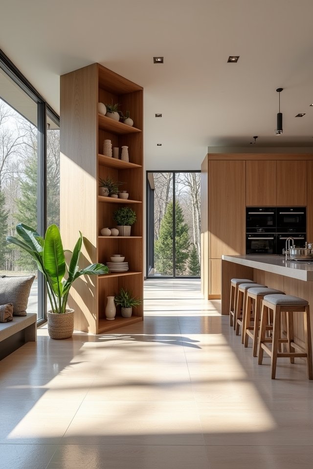 stylish storage column design