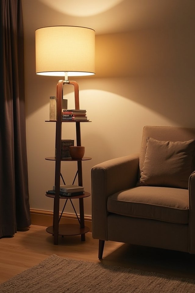 stylish storage floor lamps