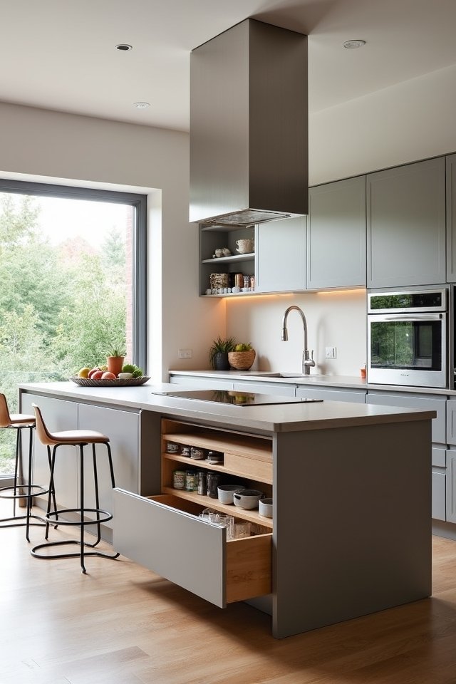 stylish storage kitchen island