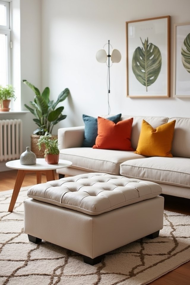 stylish storage ottomans multifunctional