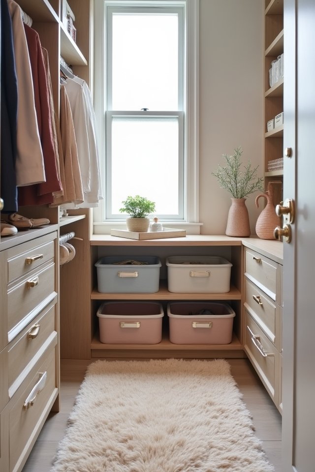 stylish storage with bins