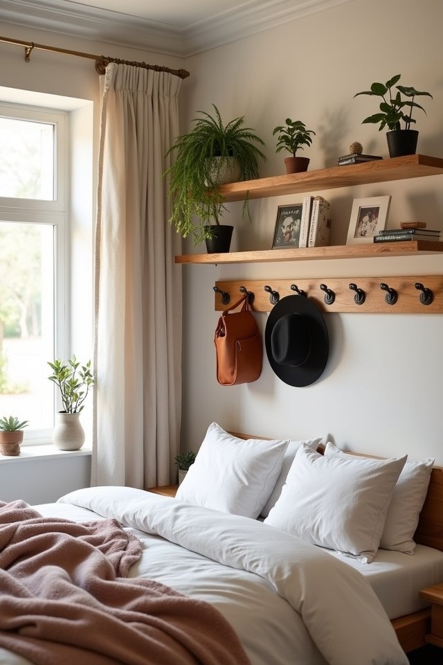 stylish storage with hooks