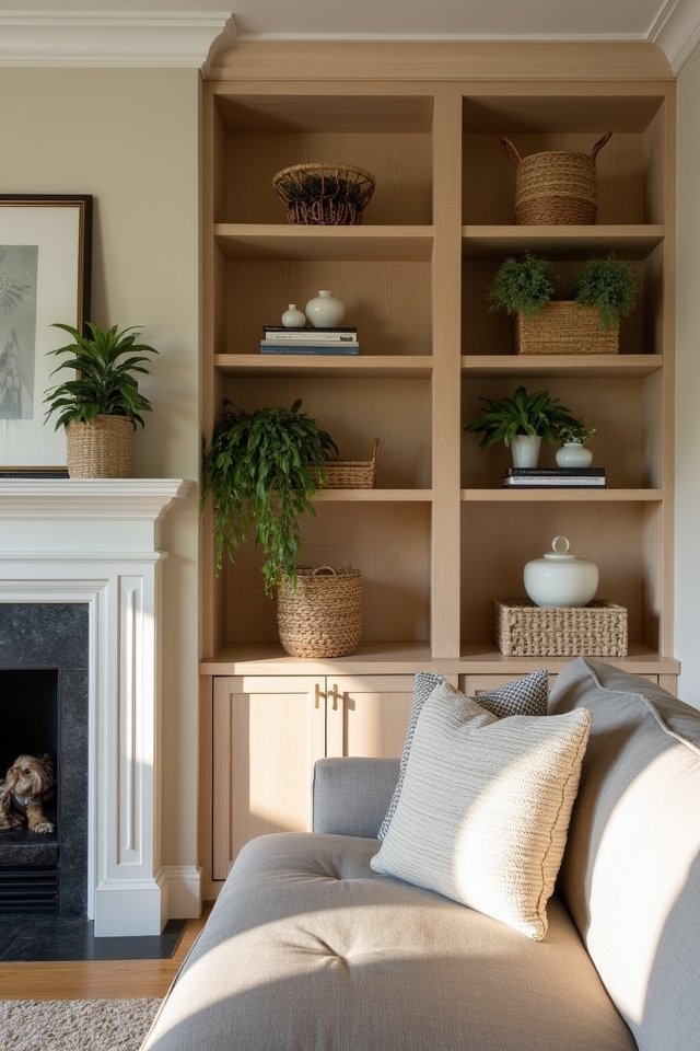 stylish storage with shelves
