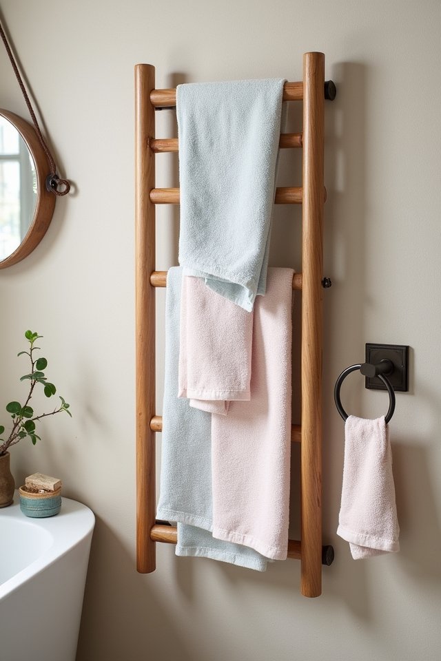 stylish towel rack statement