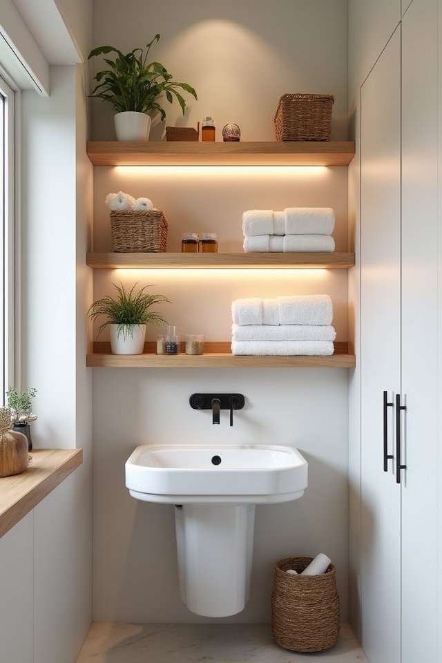 stylish vertical shelving solutions