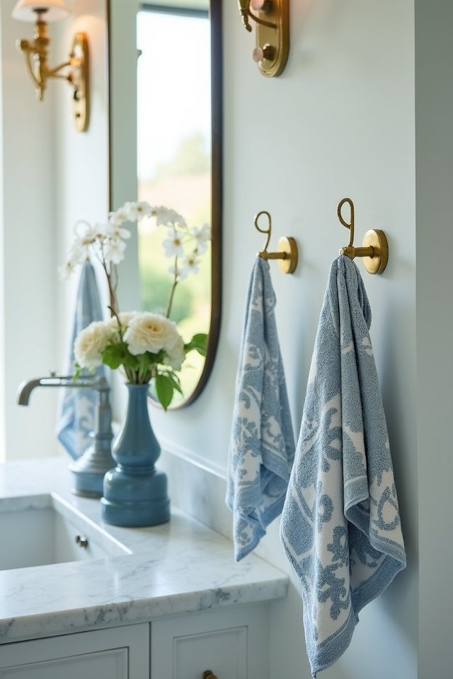 stylish wall hooks enhance decor