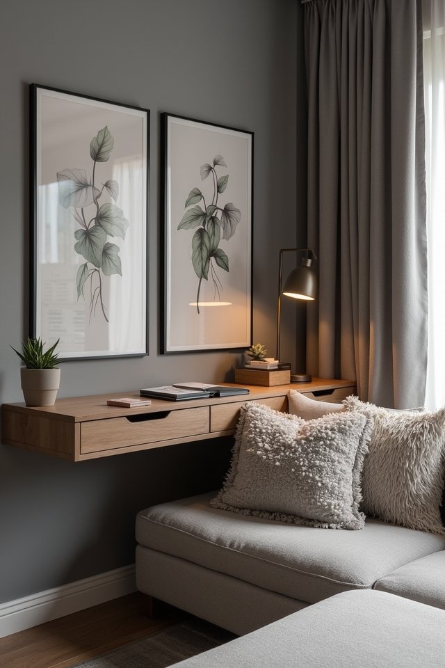 stylish wall mounted desk solutions