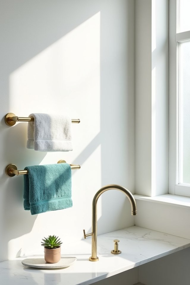 stylish wall mounted towel racks