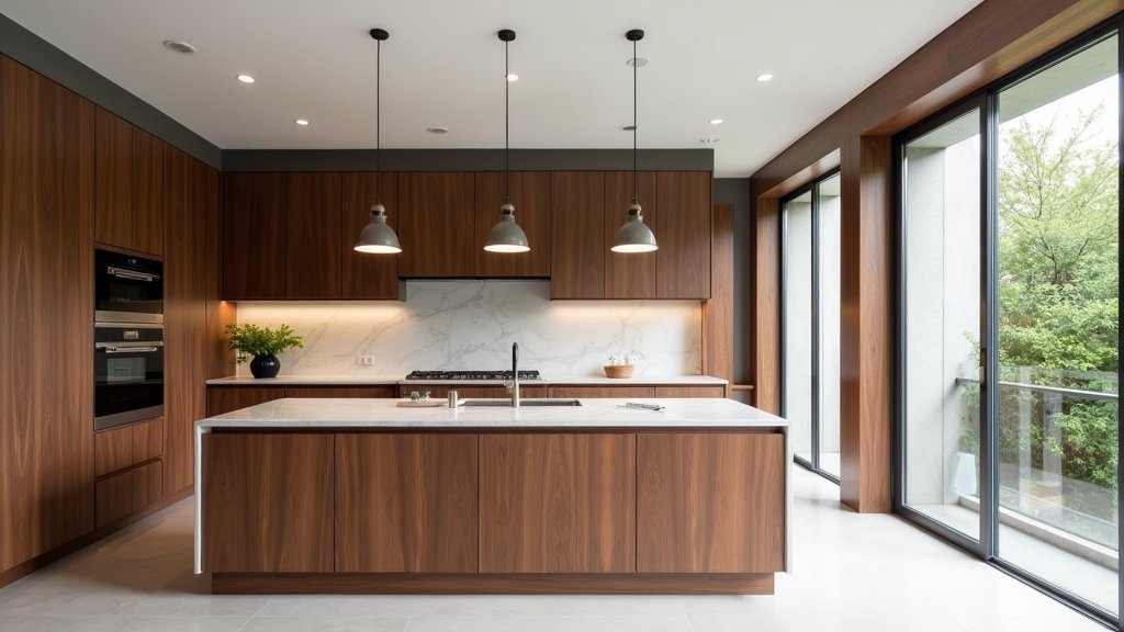 stylish walnut kitchen designs